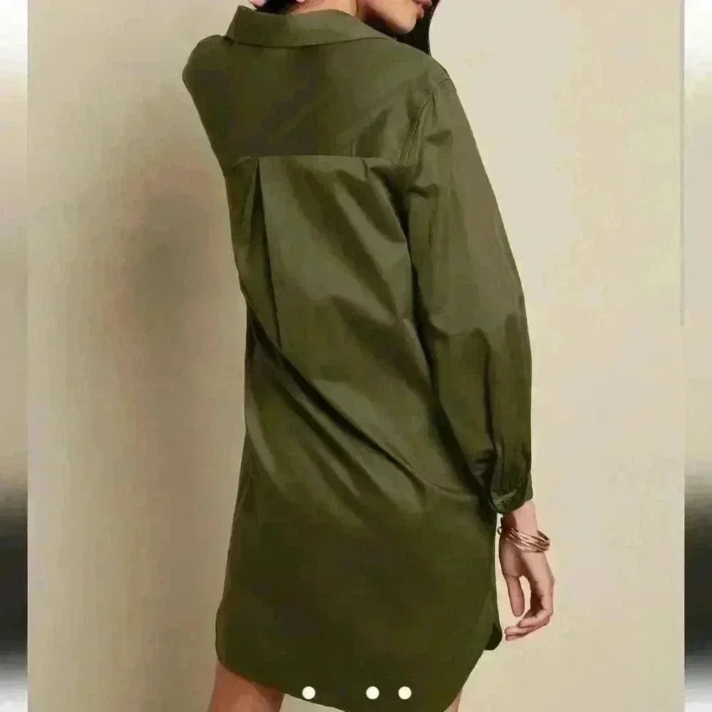 Banana Republic Twill Mini Shirtdress - Picture 3 of 8